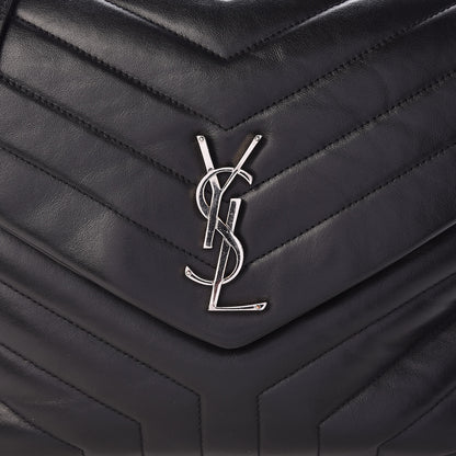 Saint Laurent Calfskin Y Quilted Monogram Medium Loulou Chain Satchel Black 11 of 11
