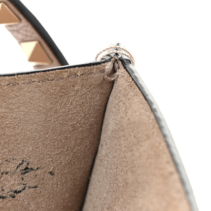 Valentino Garavani Pebbled Calfskin Medium Rockstud Flip Lock Crossbody Bag Poudre 10 of 12