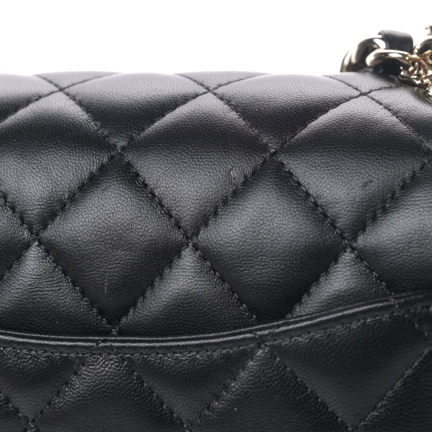 Chanel Lambskin Quilted Mini Coco Charms Rectangular Flap Black 5 of 6