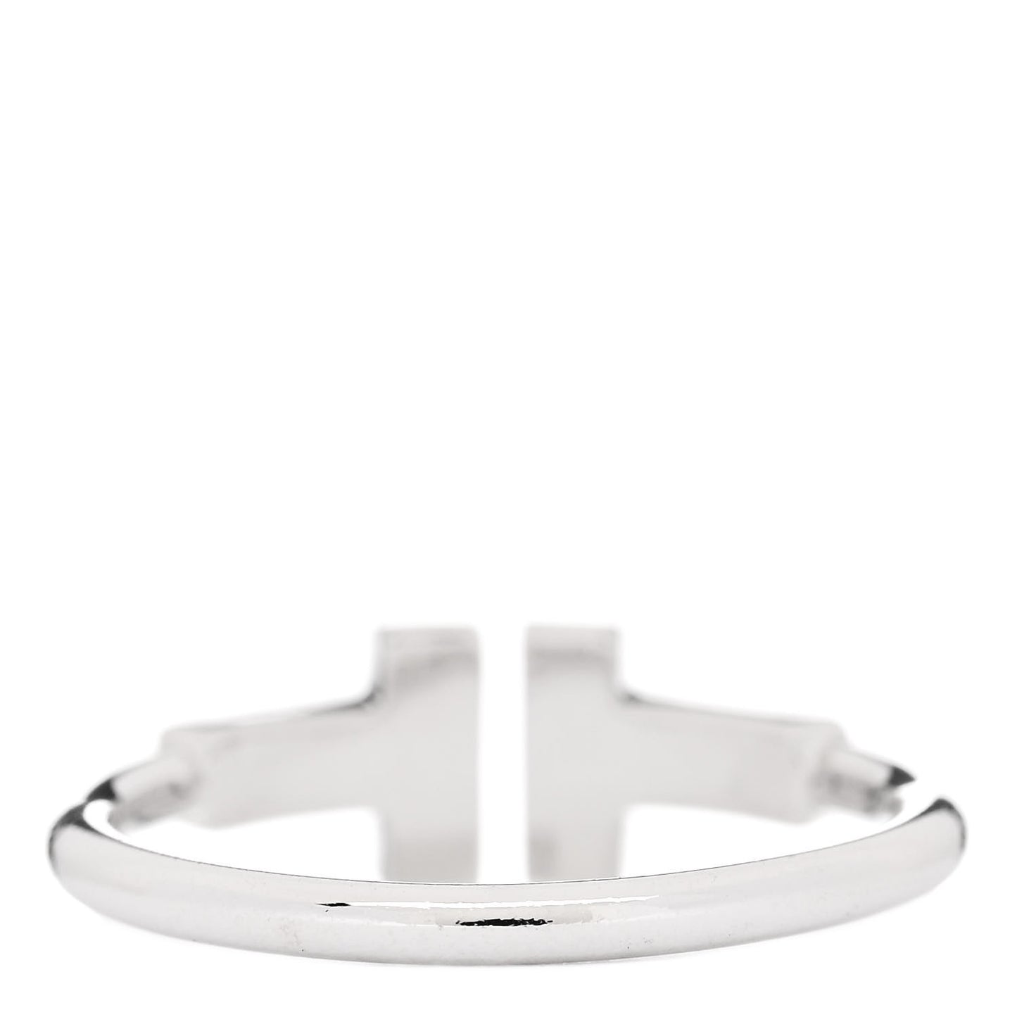 18K White Gold Diamond T Wire Ring 49 5
