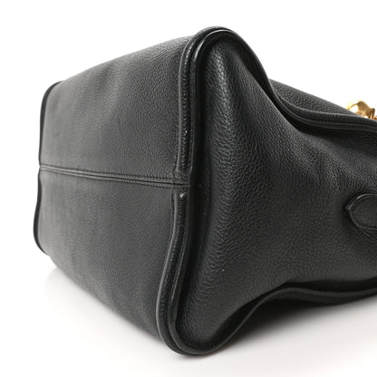 Alexander McQueen Pebbled Calfskin Small Skull Padlock Zip Around Tote Black 10 of 10