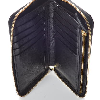 Burberry Patent Calfskin Zip Around Wallet Black 7 of 11