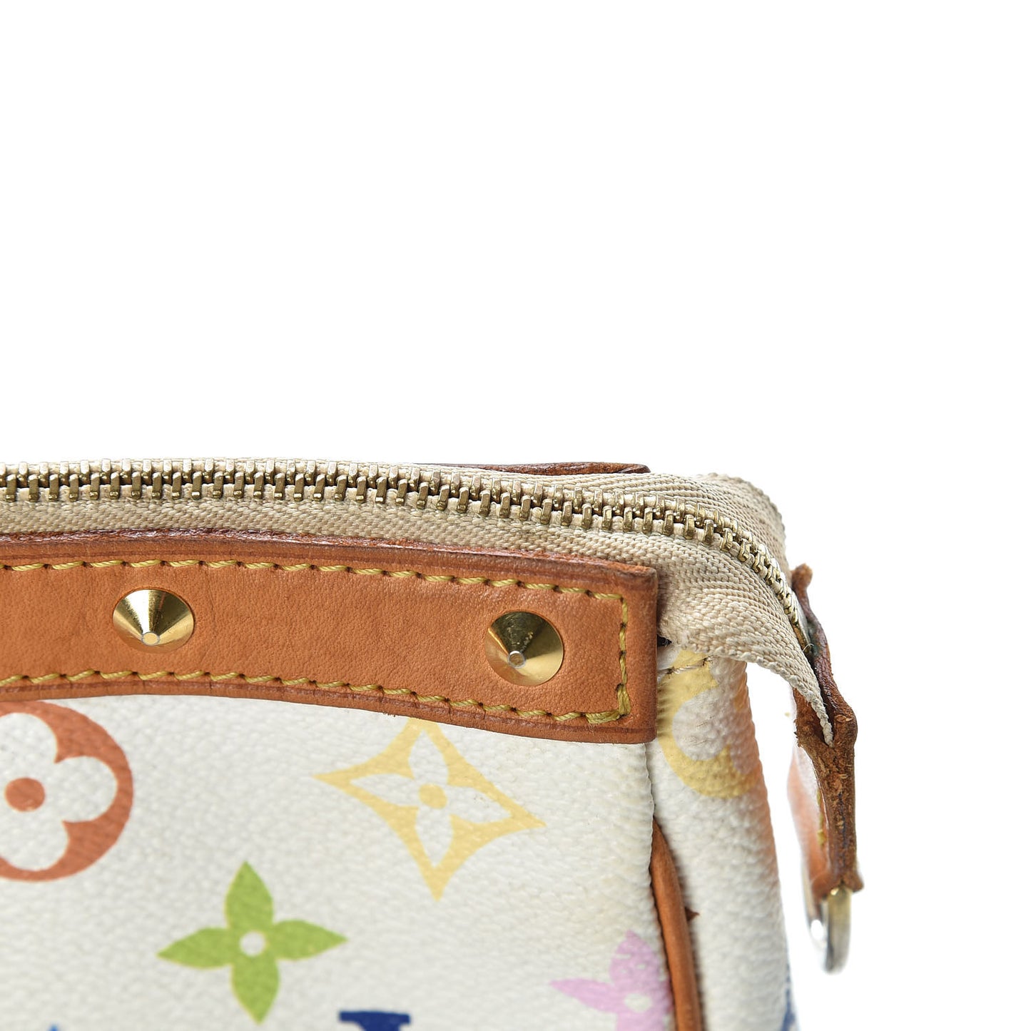 Monogram Multicolor Pochette Accessories White