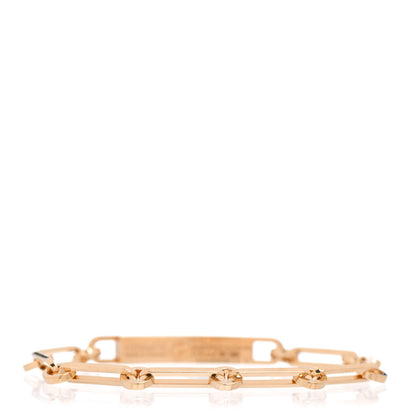 Hermes 18K Yellow Gold Diamond Pave PM Kelly Chaine Bracelet SH 3 of 5