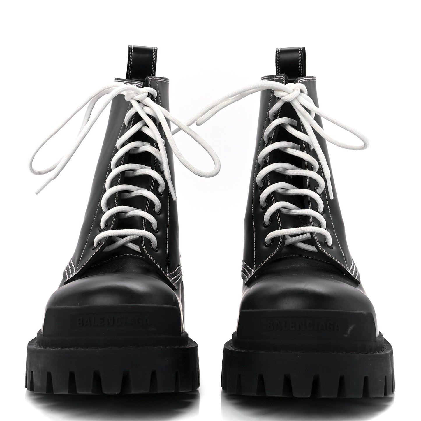 Calfskin Womens Strike 20mm Lace Up Boots 39 Black