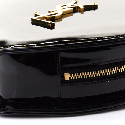 Saint Laurent Patent Small Monogram Love Shoulder Bag Black 9 of 9