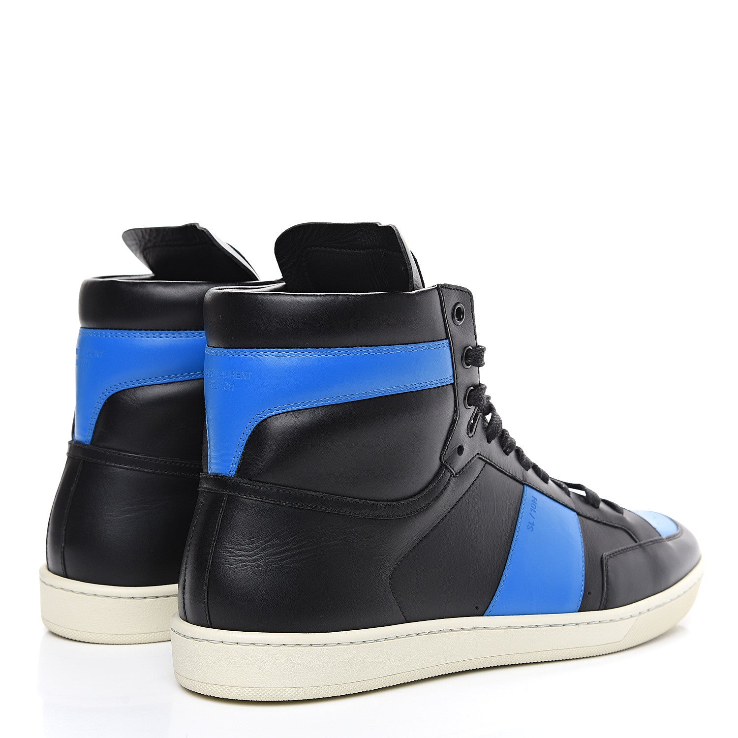 Saint Laurent Calfskin Court Classic SL/10H High Top Sneakers 43.5 Black Dauphin 4 of 9