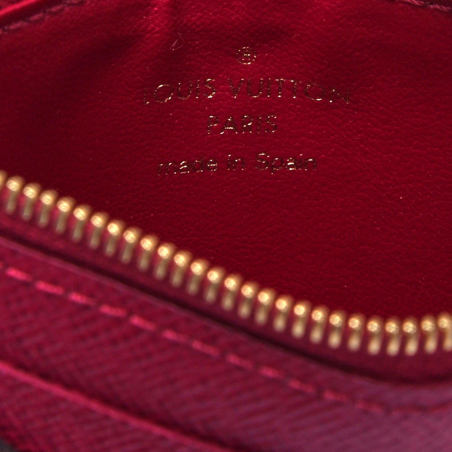 Louis Vuitton Monogram Zipped Card Holder Fuchsia 6 of 6