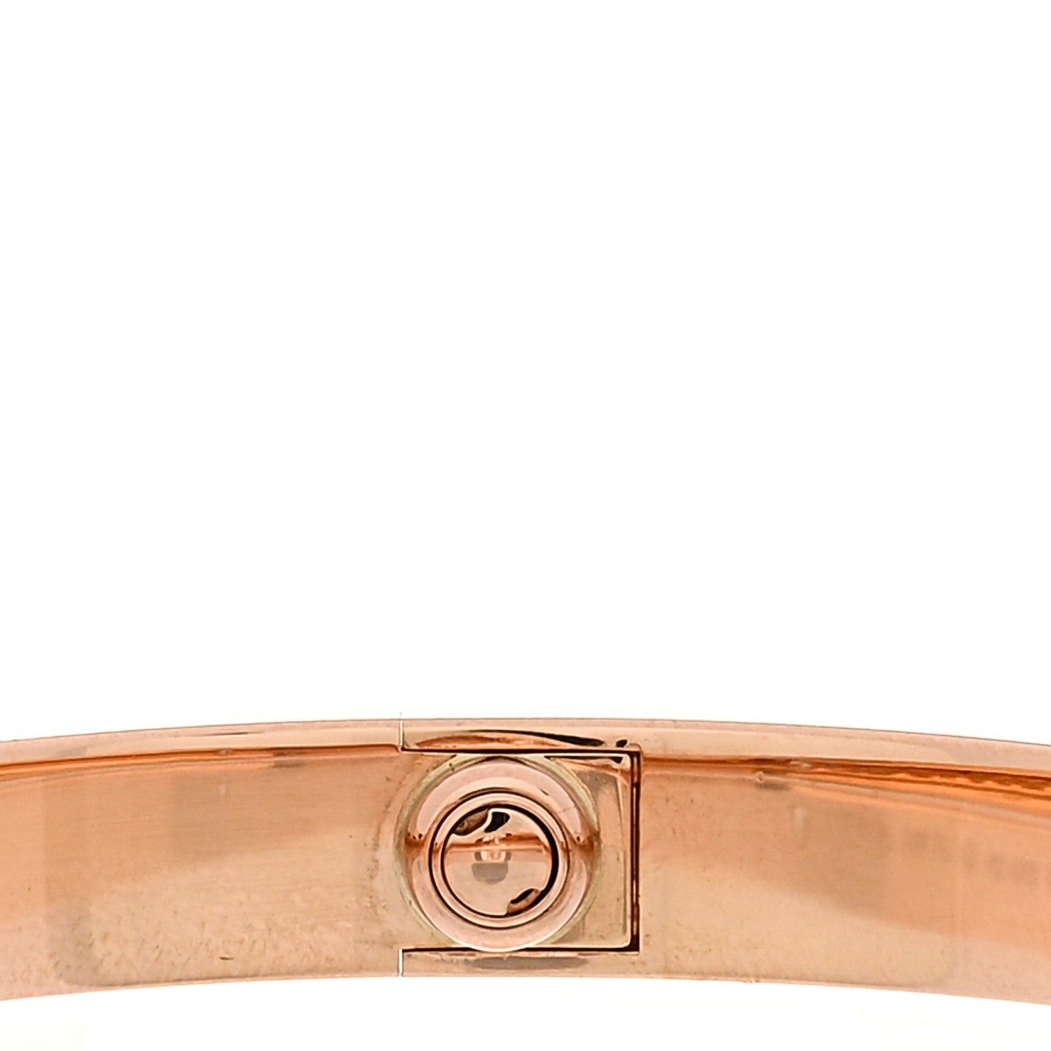 Cartier 18K Pink Gold 4 Diamond LOVE Bracelet 17 5 of 7