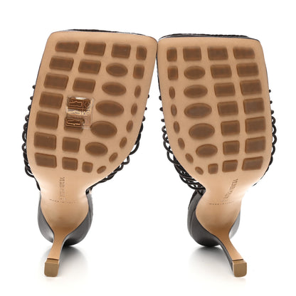Bottega Veneta Raffia Elasticized Stretch Mule Sandals 39 Bitter Chocolate 5 of 7