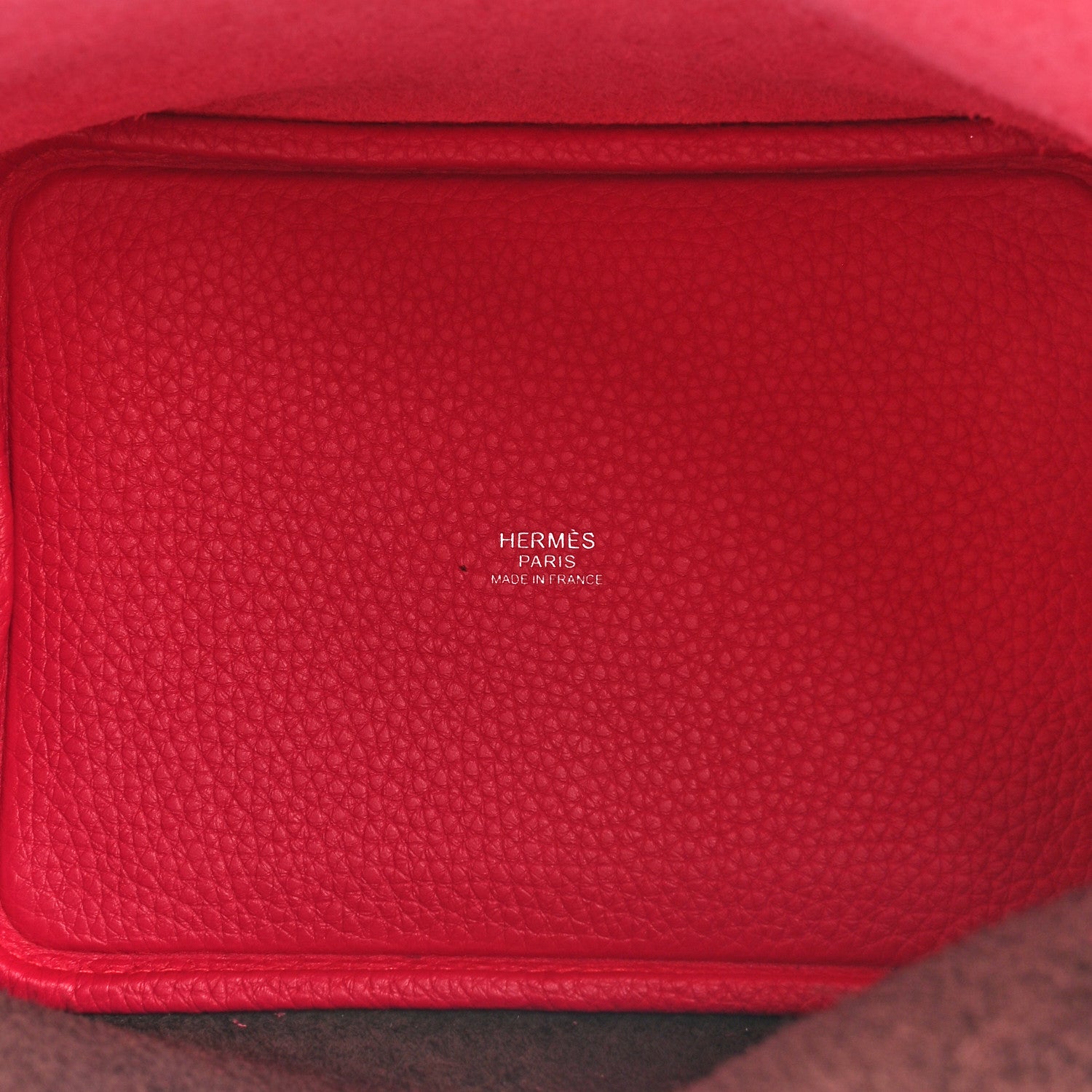 Hermes Taurillon Clemence Casaque Picotin Lock 18 PM Rouge Sellier Framboise 5 of 10