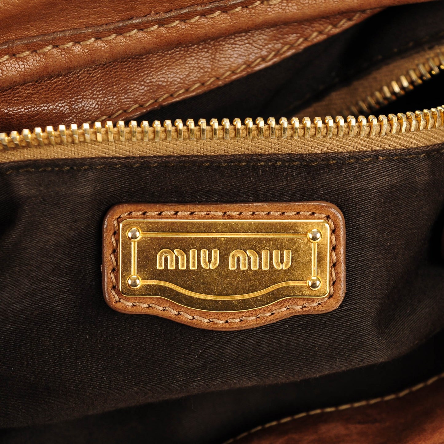 Nappa Matelasse Coffer Hobo Cammello