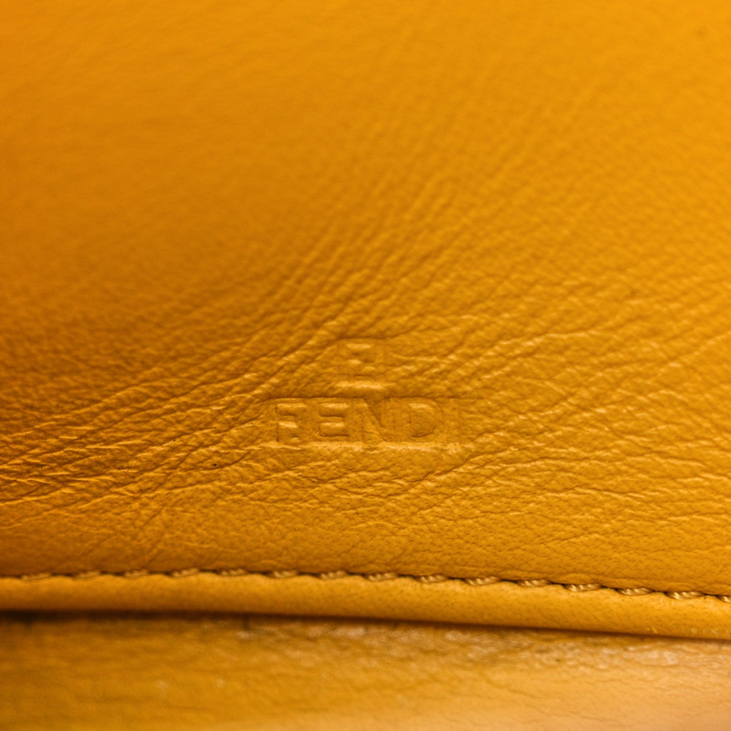 Zucca Spalmati Vitello Elite Rose Ladybug Zip Around Wallet Tobacco Yellow