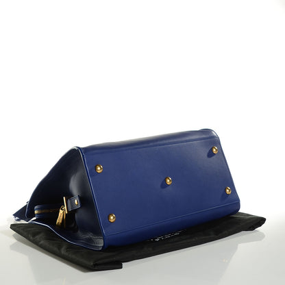 Saint Laurent Calfskin Medium Classic Y Cabas Navy 4 of 8