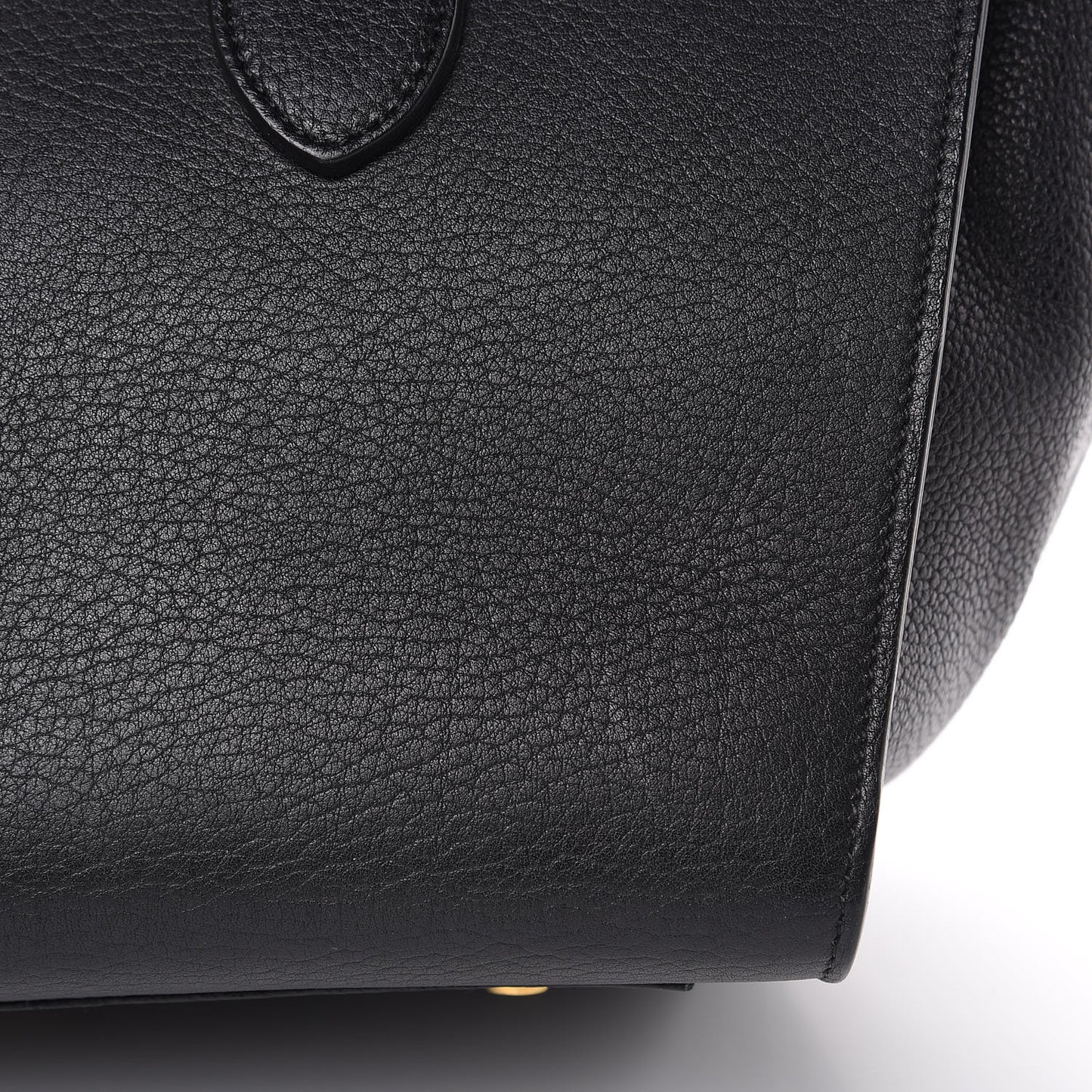 Crisped Calfskin Medium Tie Knot Tote Black
