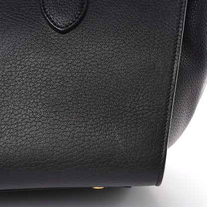 Celine Crisped Calfskin Medium Tie Knot Tote Black 12 of 17