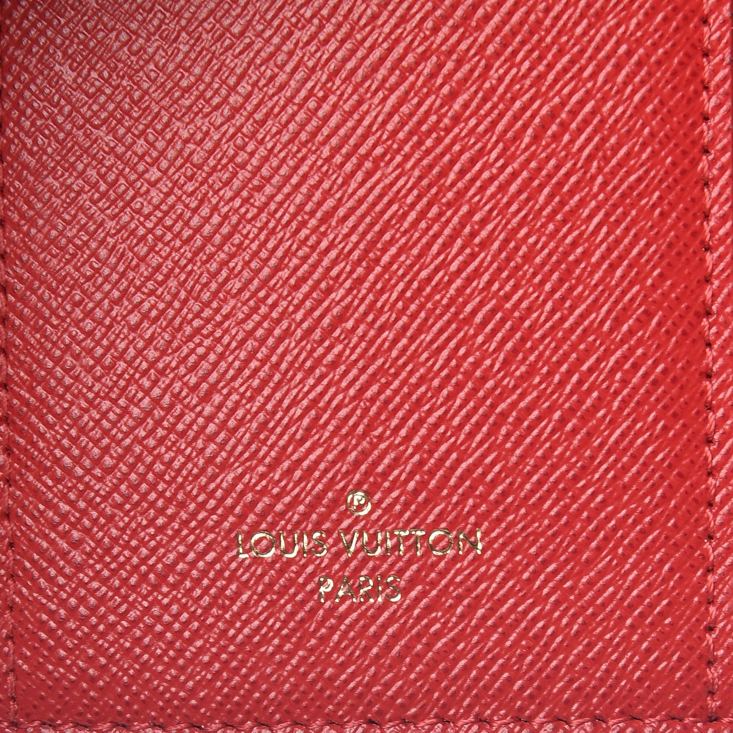 Damier Ebene Victorine Wallet Red
