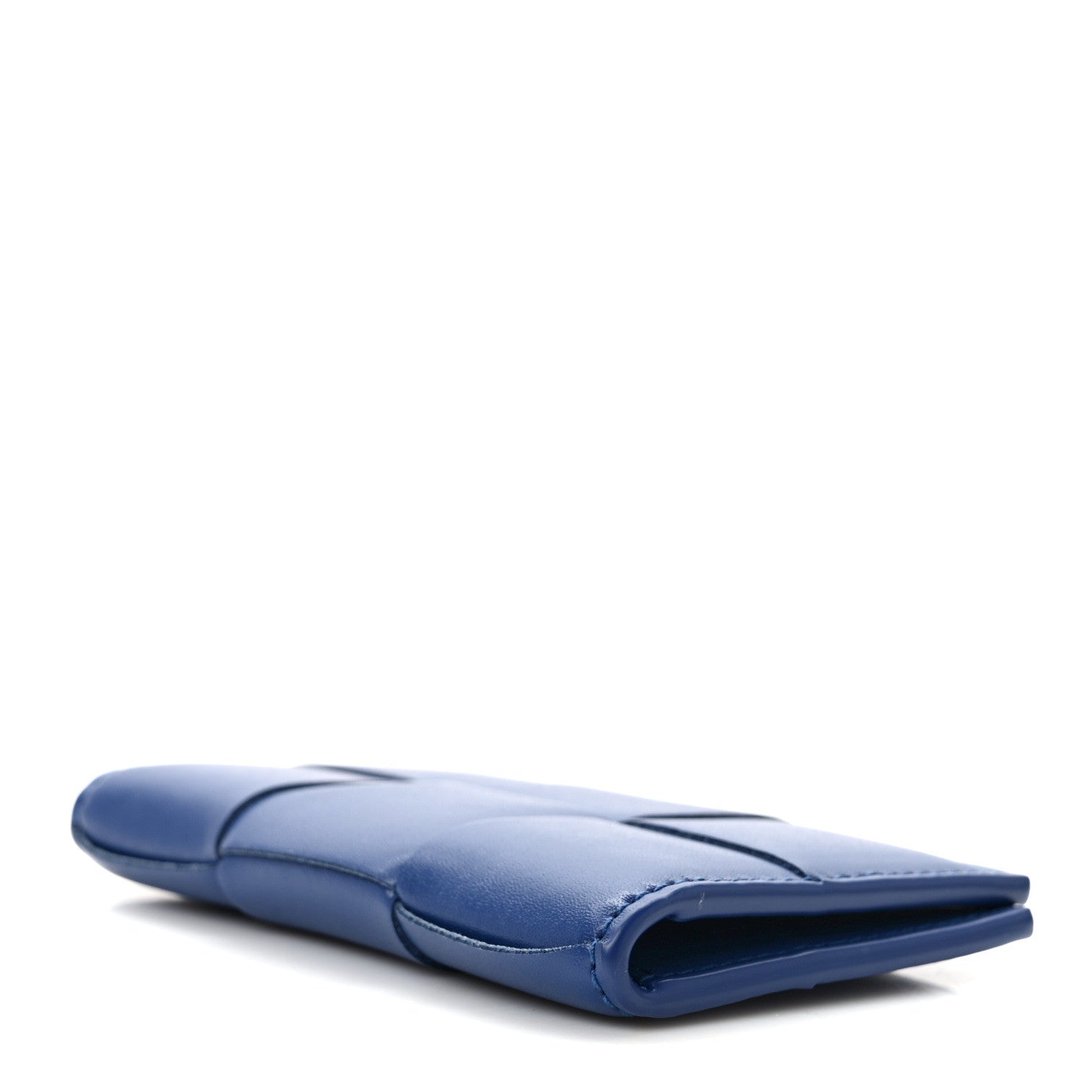 Bottega Veneta Nappa Intreccio Cassette Flap Card Case Blue 4 of 6