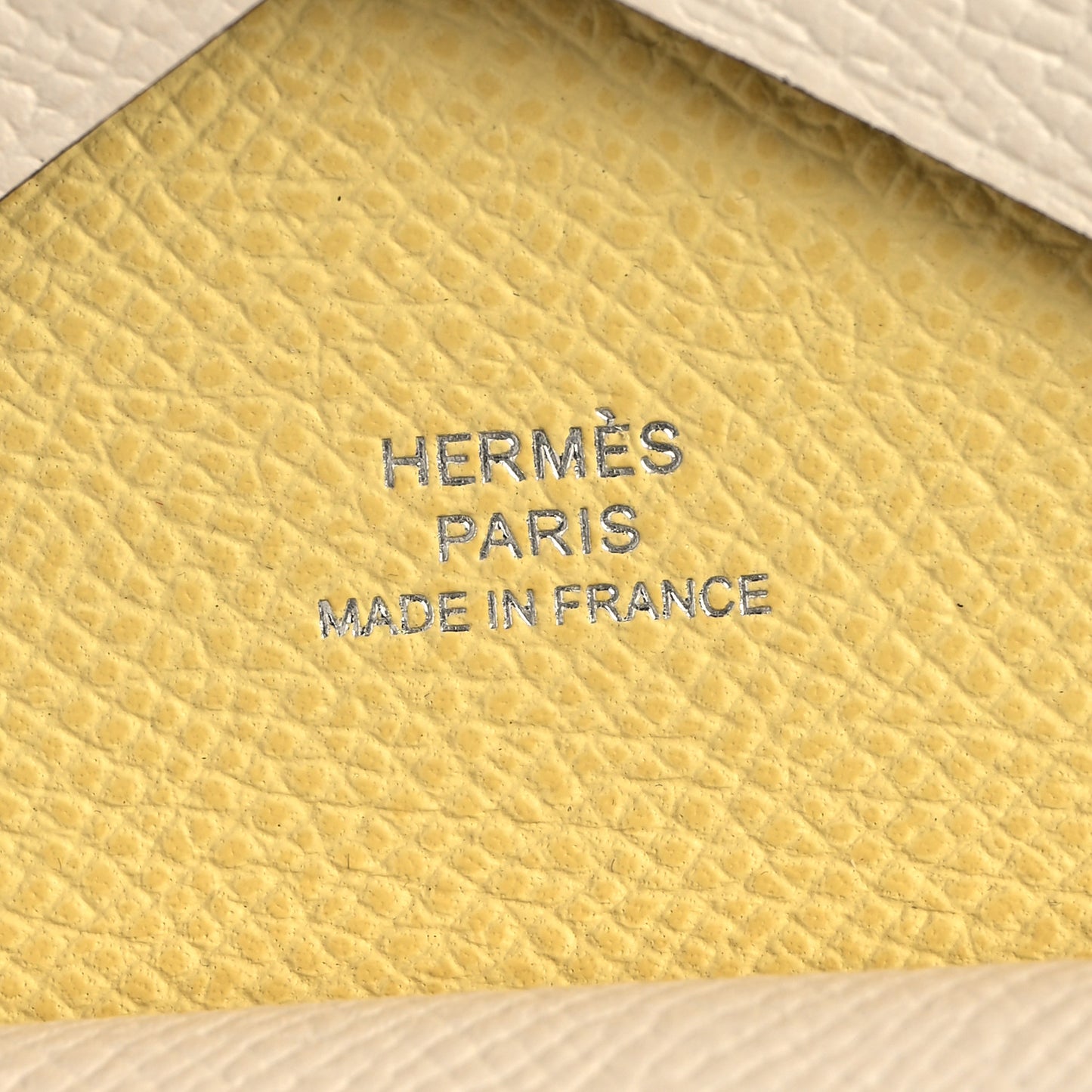 Epsom Verso Calvi Duo Card Case Nata Jaune Poussin