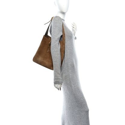 Saint Laurent Suede Large Le 5 A 7 Soft Hobo New Barley 2 of 10
