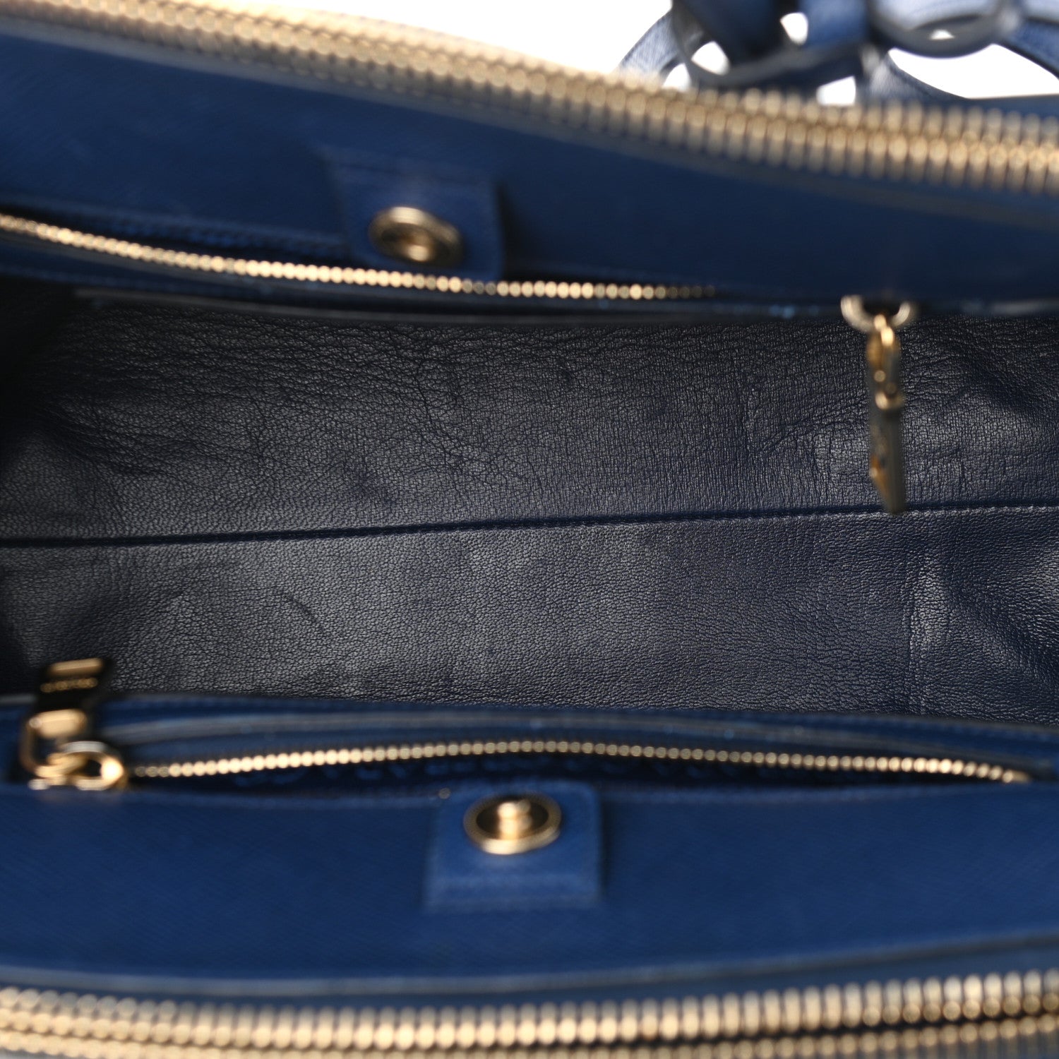 Prada Saffiano Cuir Open Promenade Tote Bluette 5 of 12
