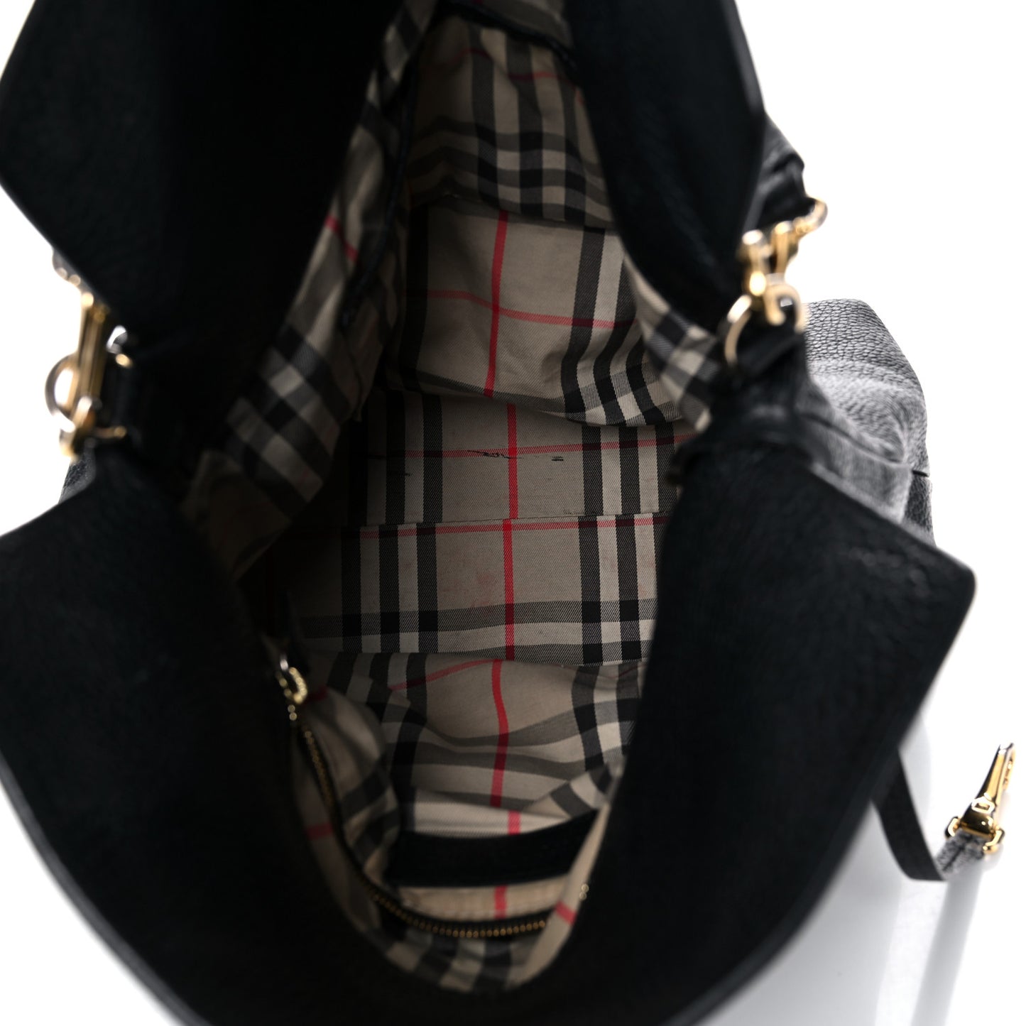 London Grainy Calfskin Medium Cale Hobo Black