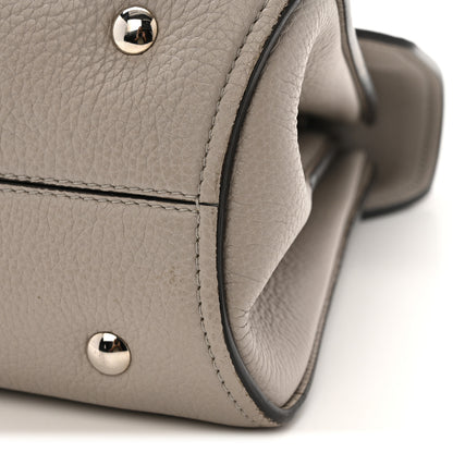 Salvatore Ferragamo Calfskin Small Margot Top Handle Satchel Grey 10 of 10