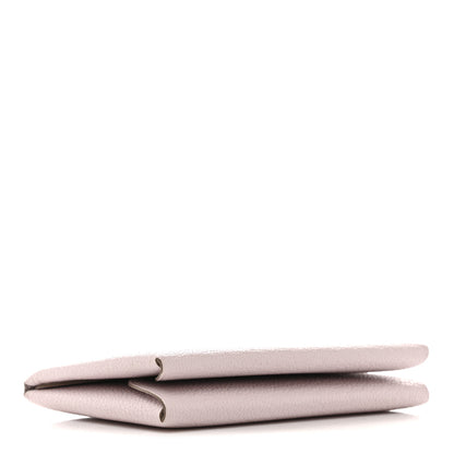 Hermes Chevre Mysore Calvi Duo Card Case Mauve Pale 4 of 8