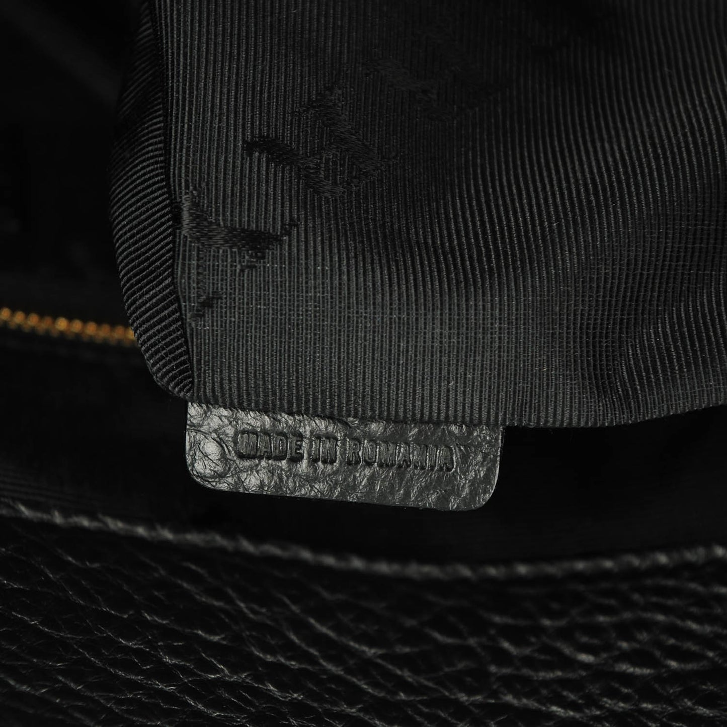 Heritage Grain Check Embossed Medium Dewsbury Tote Black