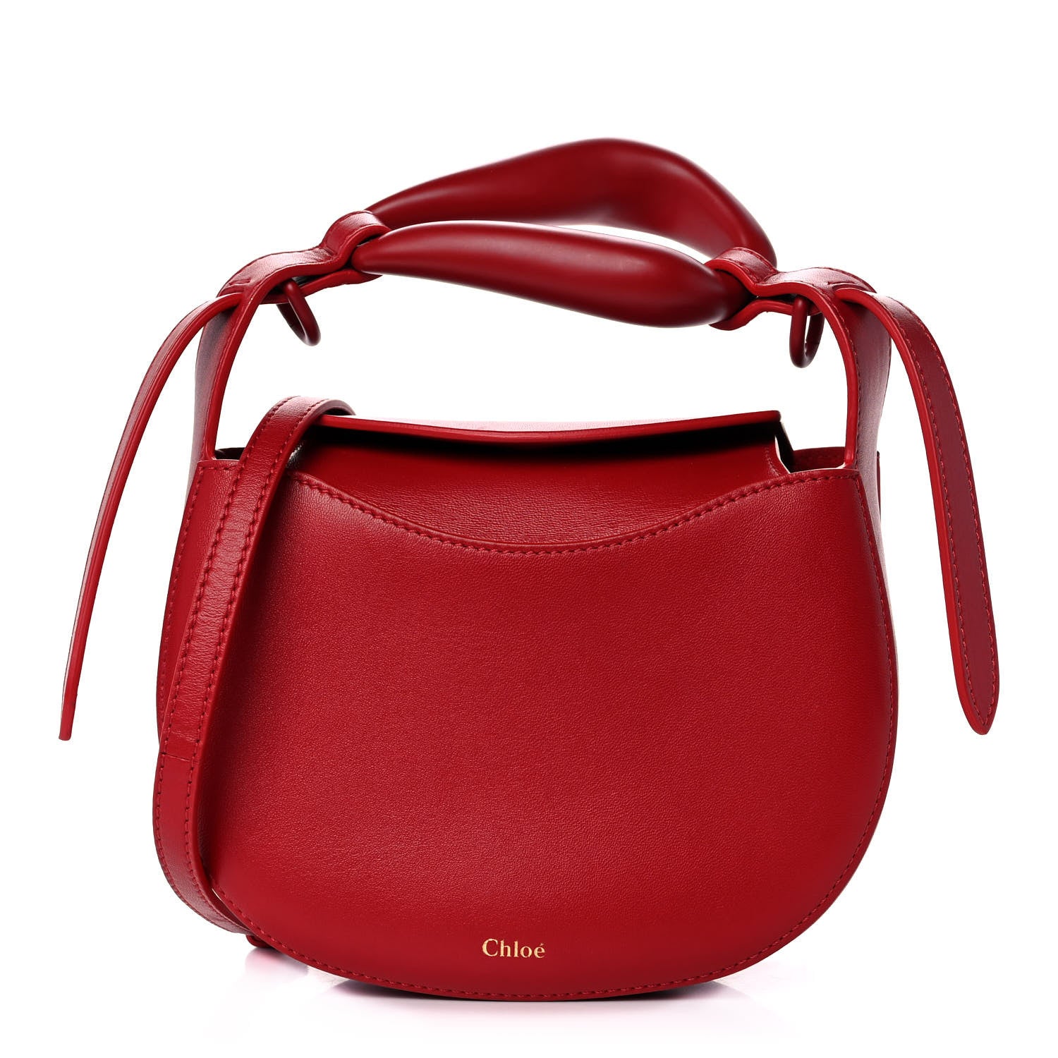Chloe Nappa Small Kiss Bag Red Crush 1 of 15