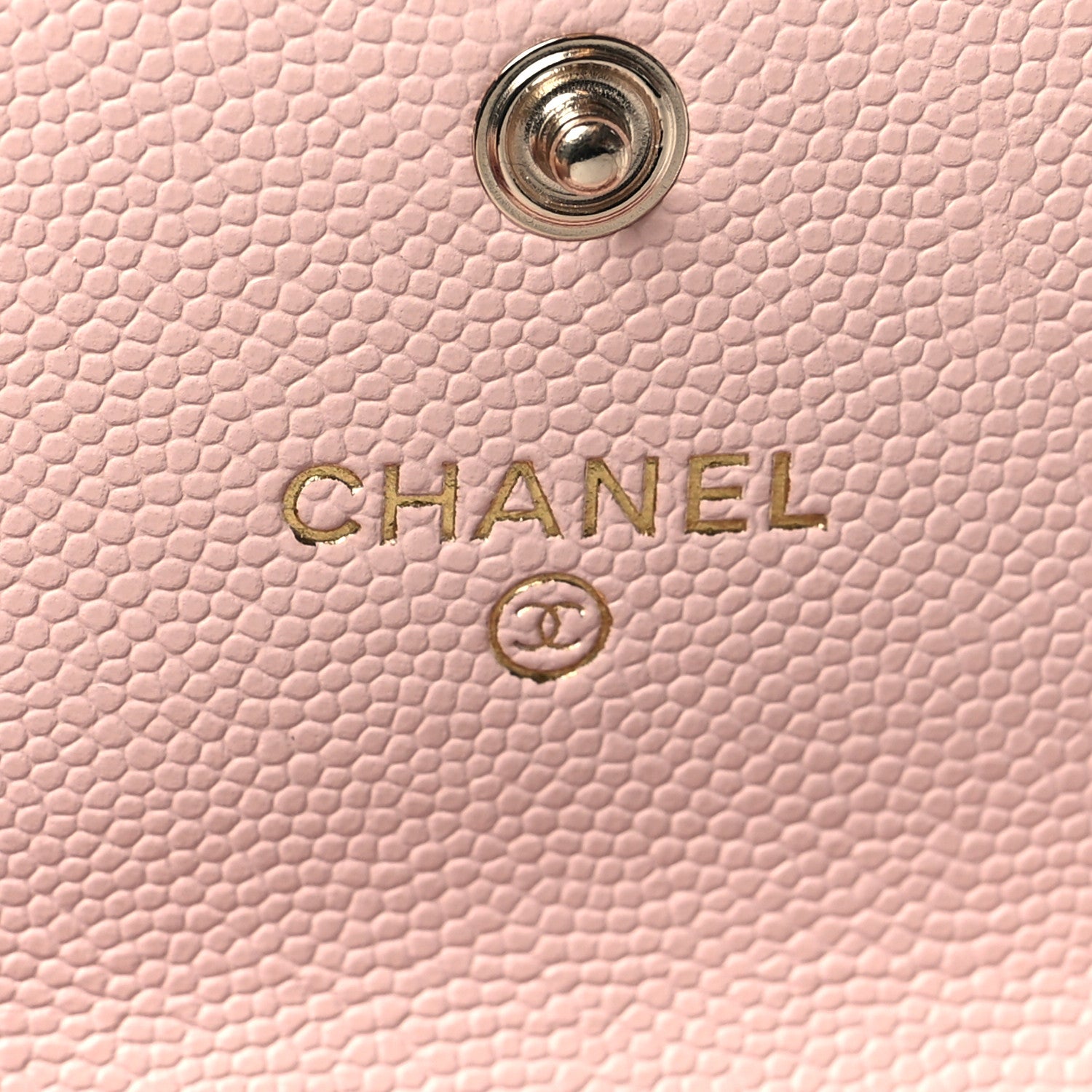 Chanel Caviar Quilted Crystal Enamel Flap Card Holder Pink 6 of 9