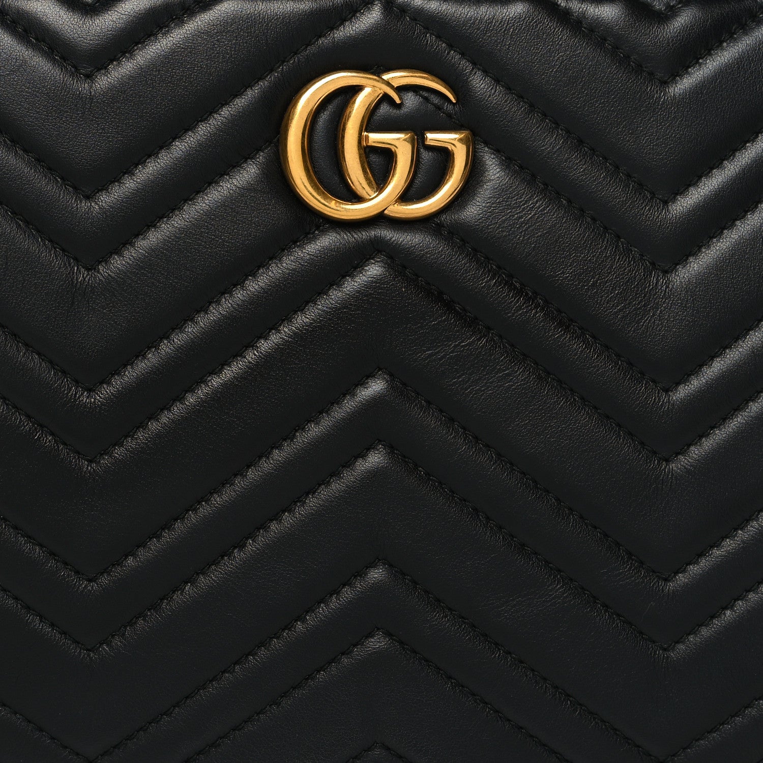Gucci Calfskin Matelasse Small GG Marmont Tote Black 9 of 11