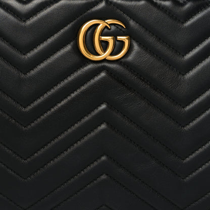 Gucci Calfskin Matelasse Small GG Marmont Tote Black 9 of 11