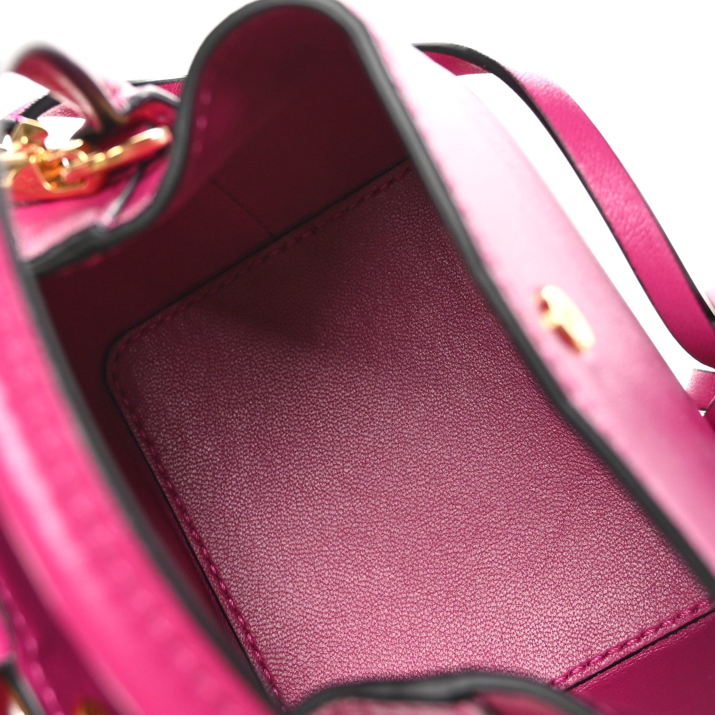 Nappa Mini Vlogo Bucket Bag Rose Violet
