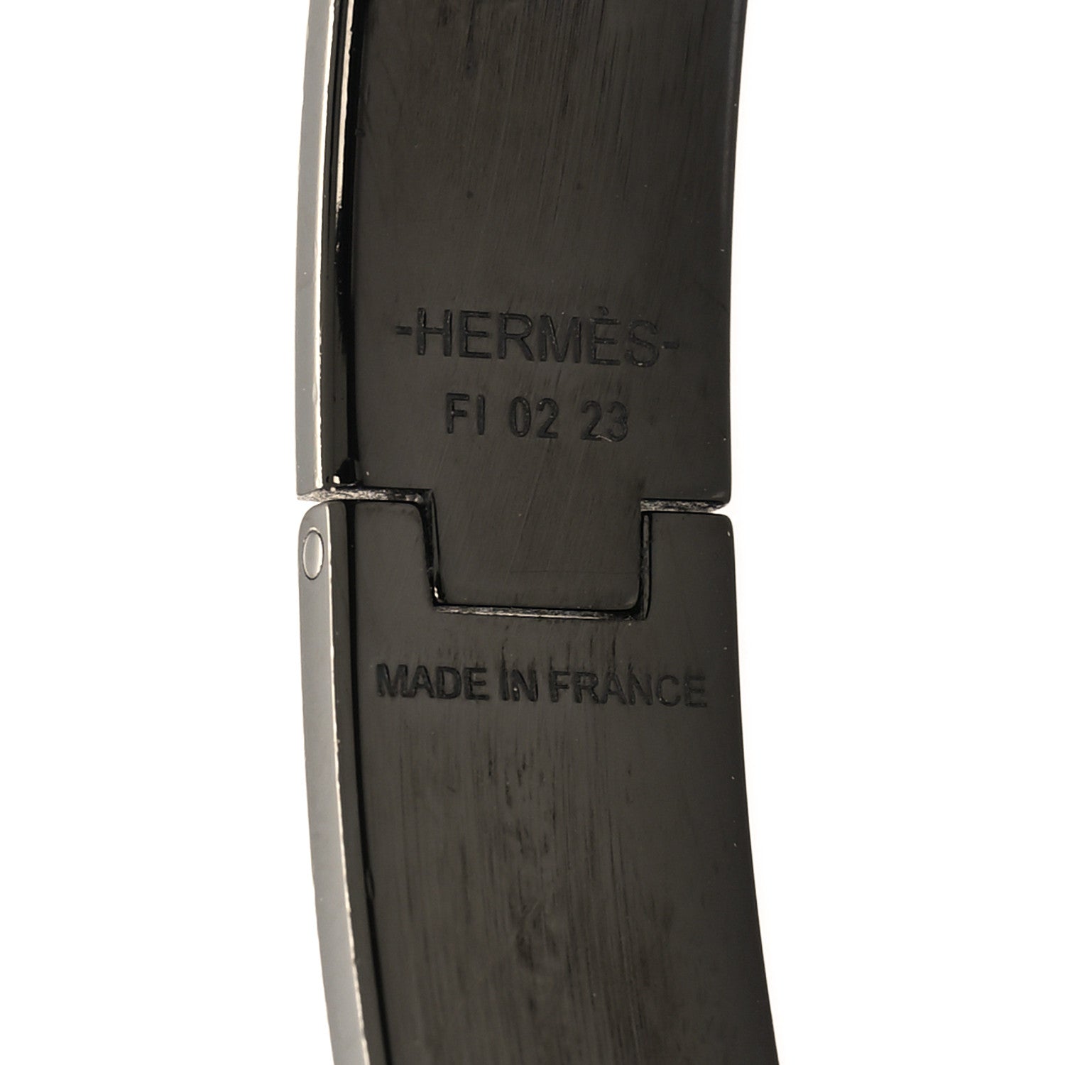 Hermes Matte Enamel Narrow Clic Clac HH Bracelet T5 So Black 4 of 4