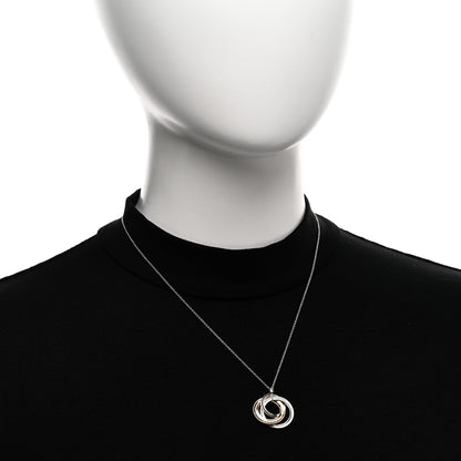 Tiffany Sterling Silver Rubedo 1837 Circles Pendant Necklace 2 of 5
