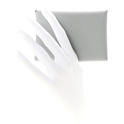 Hermes Epsom Calvi Duo Card Case Gris Pantin 2 of 6