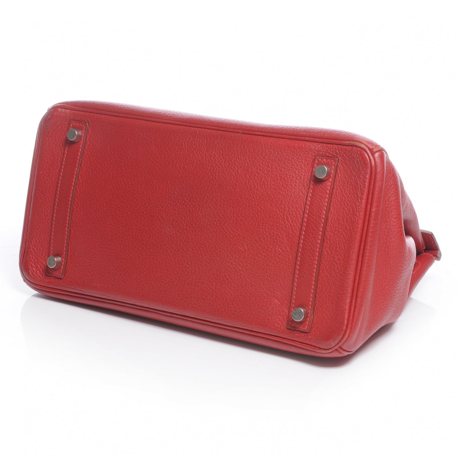 Hermes Taurillon Clemence Birkin 30 Rouge 4 of 9