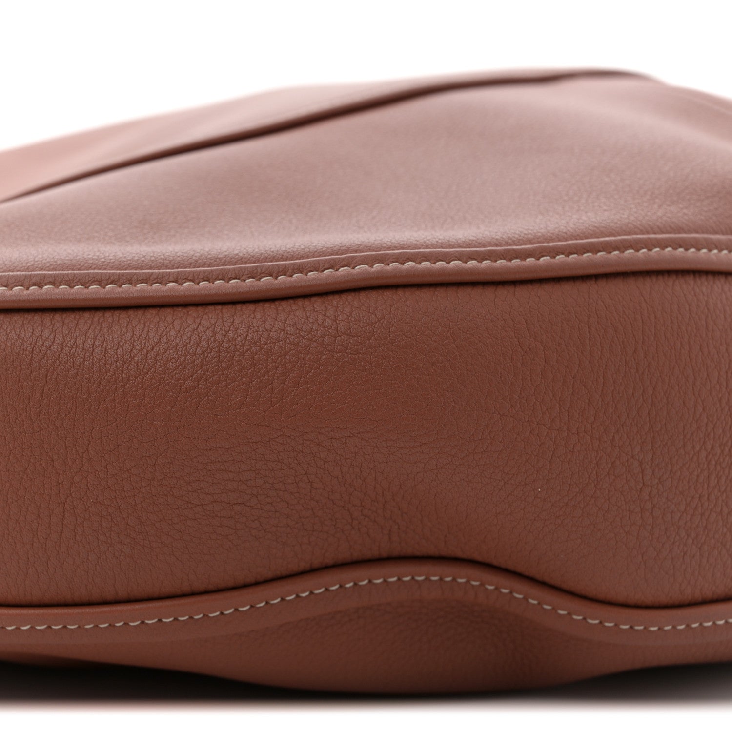 Celine Supple Calfskin Shearling Large Leandre Hobo Brown 8 of 10