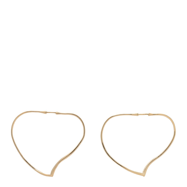 Heart Hoop Tiffany Heart Earrings Gold Tiffany 18K Yellow Gold