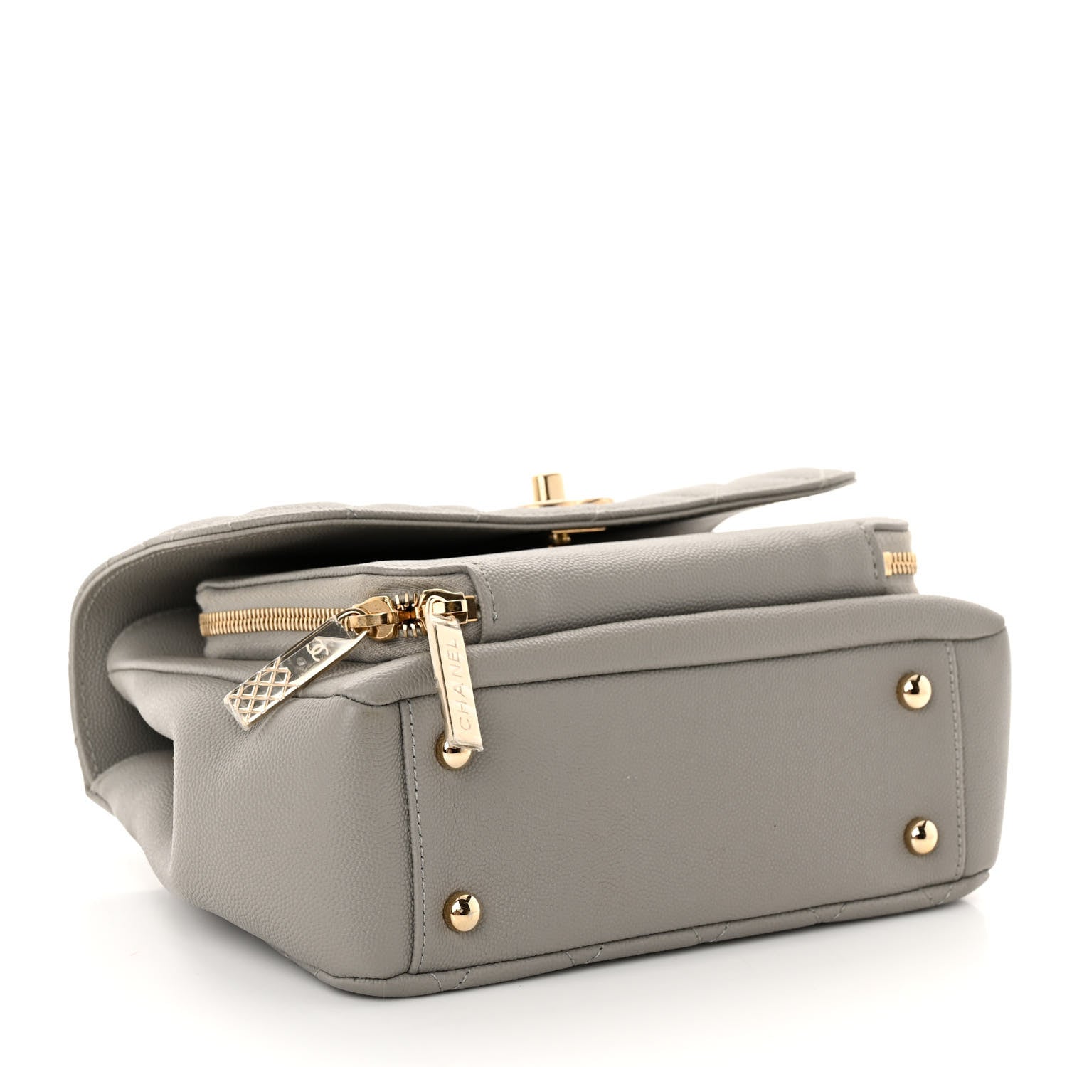 Chanel Caviar Quilted Medium Business Affinity Flap Grey 4 of 10