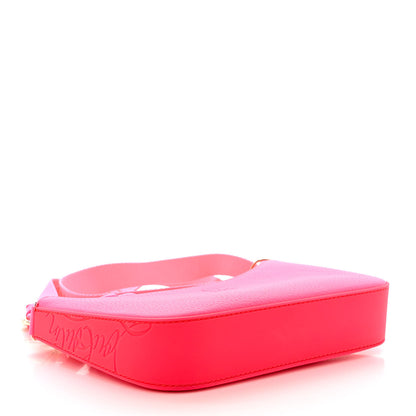 Christian Louboutin Calfskin Mini Loubila Chain Shoulder Bag Fluo Pink 4 of 11