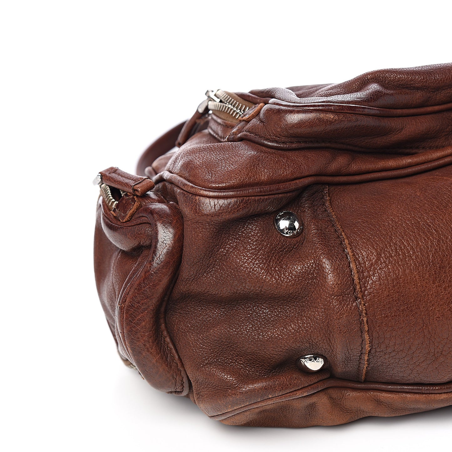 Soft Calf Shoulder Bag Bruciato