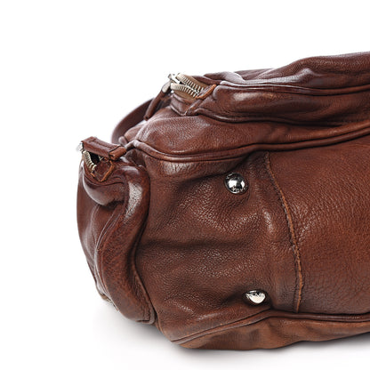 Prada Soft Calf Shoulder Bag Bruciato 7 of 9