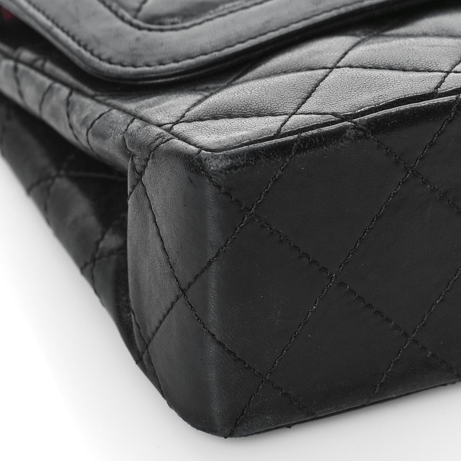 Chanel Lambskin Quilted Medium Double Flap Bag Black 6 of 19