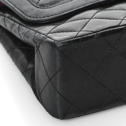 Chanel Lambskin Quilted Medium Double Flap Bag Black 6 of 19