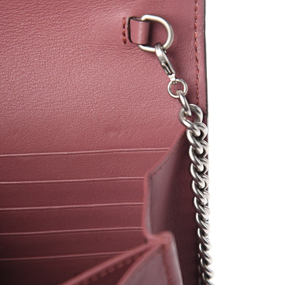 Gucci GG Supreme Monogram Blooms Mini Dionysus Chain Wallet Beige Multicolor Dry Rose 8 of 13