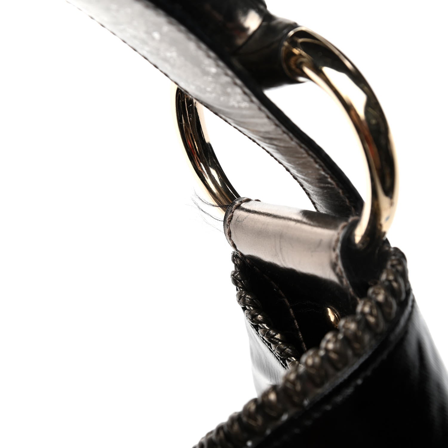 Gucci Dialux Large Horsebit Chain Hobo Black 5 of 7