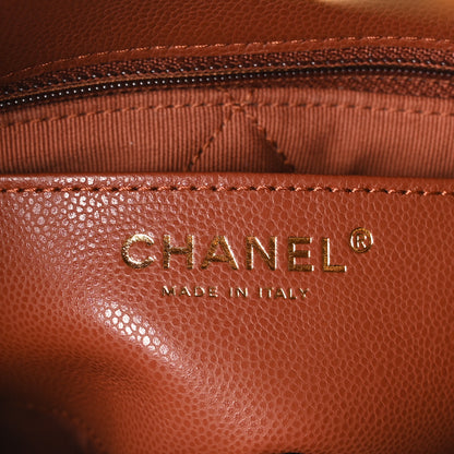 Chanel Caviar Quilted CC Mini Flap Brown 6 of 10