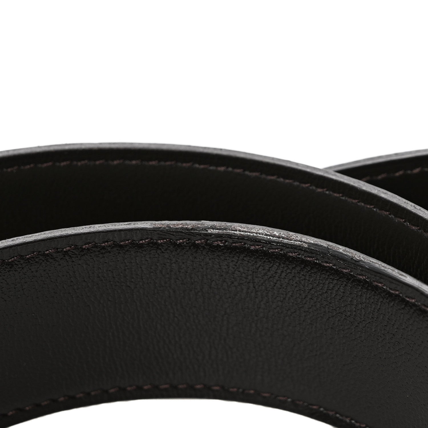 Hermes Box Togo Rubber 38mm Tonight Reversible Belt 105 42 Chocolate Gris Neve Orange 8 of 9